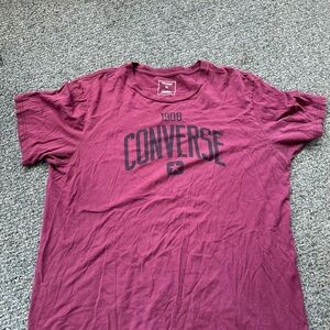 Converse Red Short Sleeve Tee Casual Comfort